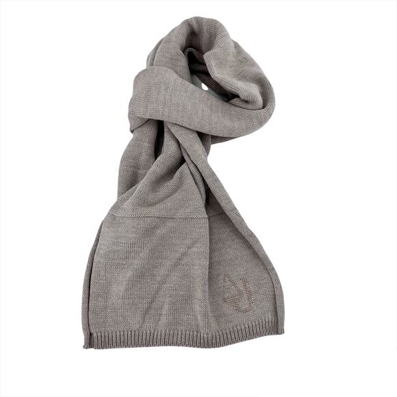 Armani Jeans Scarf Beige Wool Made in Italy Women's NWT $110 - Picture 1 of 7